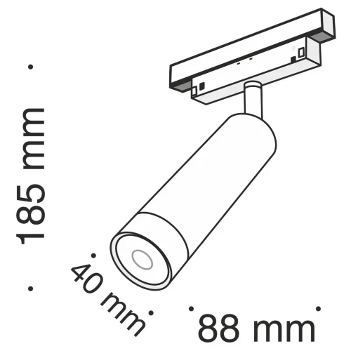 Трековый светильник Фокус / Focus Led S35 4000K 7Вт 24° (Черный) TR019-2-7W4K-B - фото 5