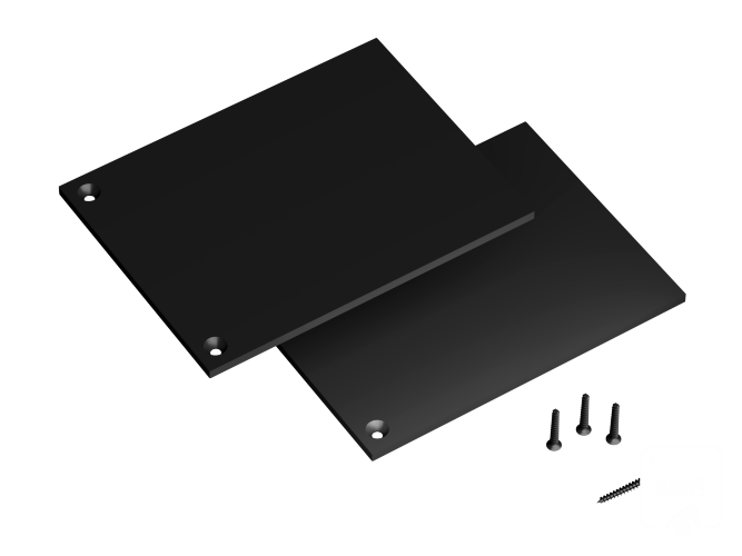 Заглушки 6063 TrackLine Track Edgeless (ral9005) - фото 1