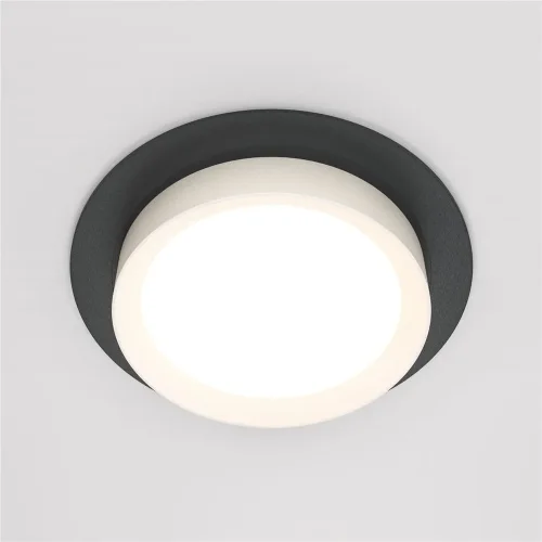 Встраиваемый светильник Hoop GX53 1x12Вт (Черный) - фото 3