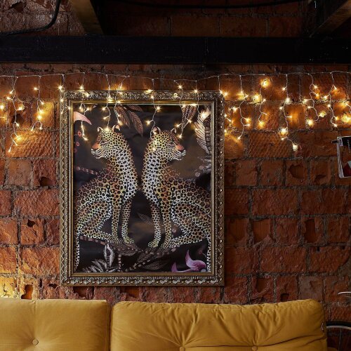 ULD-B10005-480-TTK WARM WHITE IP44 Бахрома светодиодная с эффектом мерцания, 10м, Соединяемая, 480 светодиодов, Теплый белый свет, Провод прозрачный - фото 11