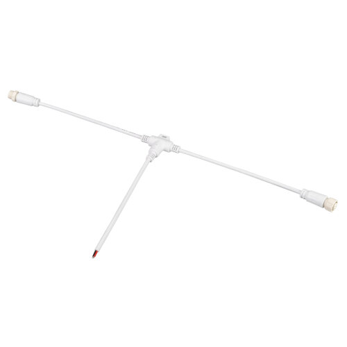 Коннектор питания ARL-MOONLIGHT-SPI/DMX-CON-POWER-T-MID-WIRE-WH (Arlight, IP67 Пластик, 3 года) - фото 1