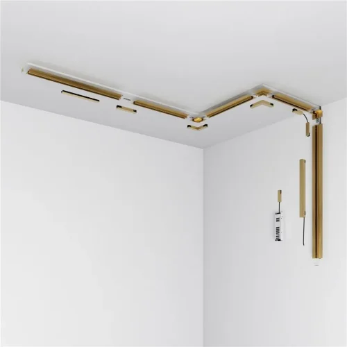 Шинопровод встраиваемый под ГКЛ 12,5 мм латунь (2м) 85243/00 система Лайн 85243/00 - фото 3