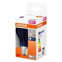 Лампа светодиодная филаментная синяя 2.5W (=15W) E27 | LED STAR 3Y | - OSRAM