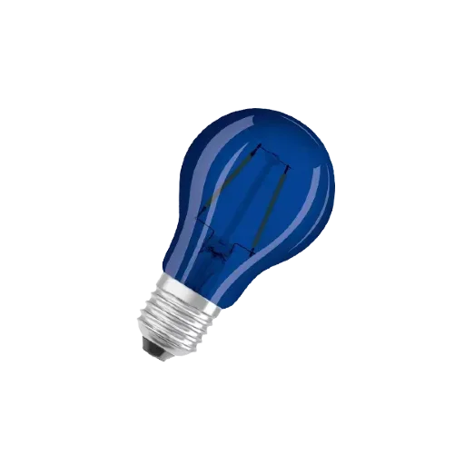 Лампа светодиодная филаментная синяя 2.5W (=15W) E27 | LED STAR 3Y | - OSRAM. Фото
