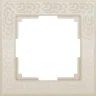 W0012303/ Рамка на 1 пост Flock (слоновая кость) W0012303 - фото