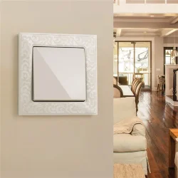 W0012303/ Рамка на 1 пост Flock (слоновая кость) W0012303