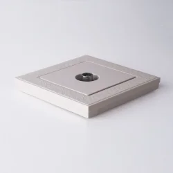 W0012303/ Рамка на 1 пост Flock (слоновая кость) W0012303