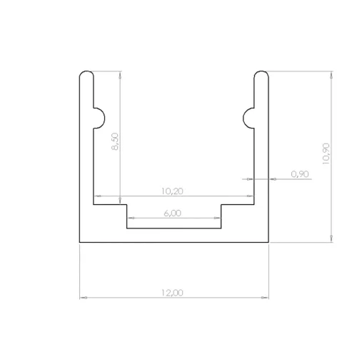 T1010 крепеж алюминиевый 10мм - фото II