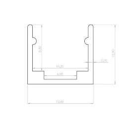 T1010 крепеж алюминиевый 10мм