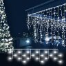 Праздничная гирлянда занавес белый 1,5*1м IP20 - фото 1
