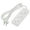 S-CU3-1.5 WHITE Удлинитель серии Ultra, шнур 1.5м., 3 гнезда, 10A, б-з, Белый, TM Uniel - фото 1