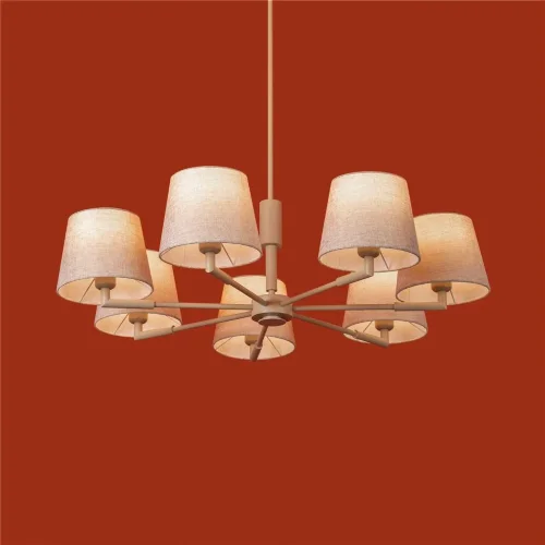 Подвесной светильник Freya FR2057PL-07BG (Бежевый) - фото 12