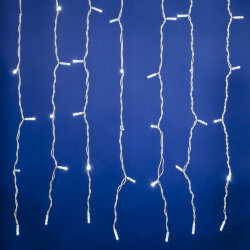 ULD-C1515-160-SWK WHITE IP67 Занавес светодиодный со статическим свечением, 1.5х1.5м, Соединяемый, 160 светодиодов, Белый свет, Провод белый.