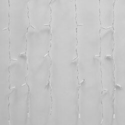 ULD-C1515-160-SWK WHITE IP67 Занавес светодиодный со статическим свечением, 1.5х1.5м, Соединяемый, 160 светодиодов, Белый свет, Провод белый.