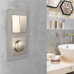 Диммер шампань рифленый W1142010