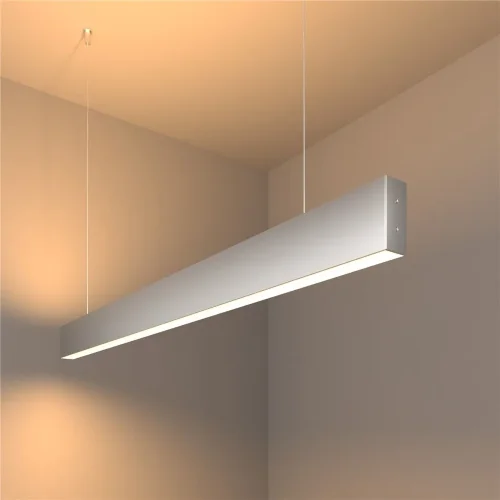 Линейный светодиодный подвесной двусторонний светильник 103см 40Вт 3000К серебряный LSG-01-2-8*103-32-3000-MS - фото