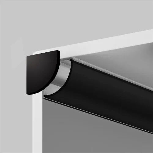 Комплект заглушек (для профиля 16×16) 2 шт., ALM-1616R-B-EC 642029 (Черный) - фото 3