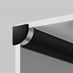 Комплект заглушек (для профиля 16×16) 2 шт., ALM-1616R-B-EC 642029 (Черный)