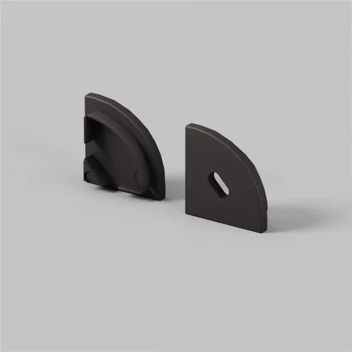 Комплект заглушек (для профиля 16×16) 2 шт., ALM-1616R-B-EC 642029 (Черный) - фото 5