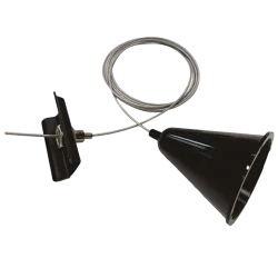 Комплект для подвесного монтажа шинопровода | Чёрный | - LEDVANCE ECO TRACKRAIL 1PH SUSP SET BK