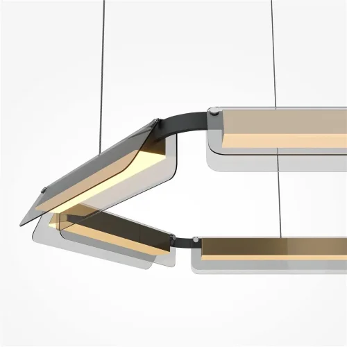 Подвесной светильник Flat 3000К 60Вт (Черный и Латунь) - фото 3