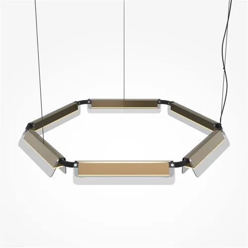 Подвесной светильник Flat 3000К 60Вт (Черный и Латунь) - фото 5