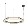 Подвесной светильник Плоскость / Flat 3000К 60Вт (Черный и Латунь) MOD296PL-L60BS3K - фото