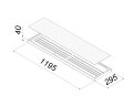 Подвесной офисный светодиодный светильник 80 Вт IP20 1195x295x40 мм 6000К Опал - фото 2