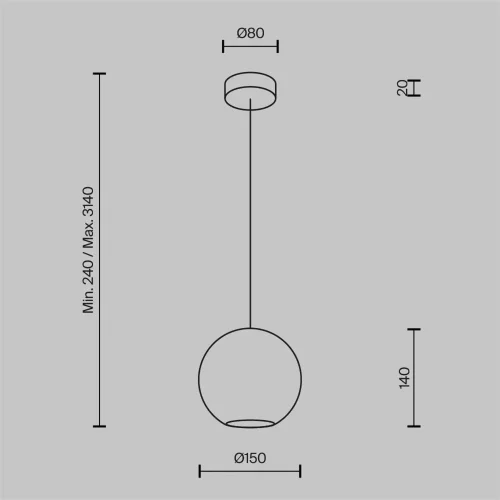 Подвесной светильник Glamping GU10x1 (Черный) - фото 5