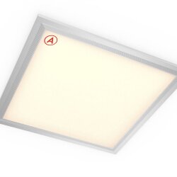 Светодиодная панель 295x295x10мм 24 Ватт с серой рамкой 3000К с Бап-1