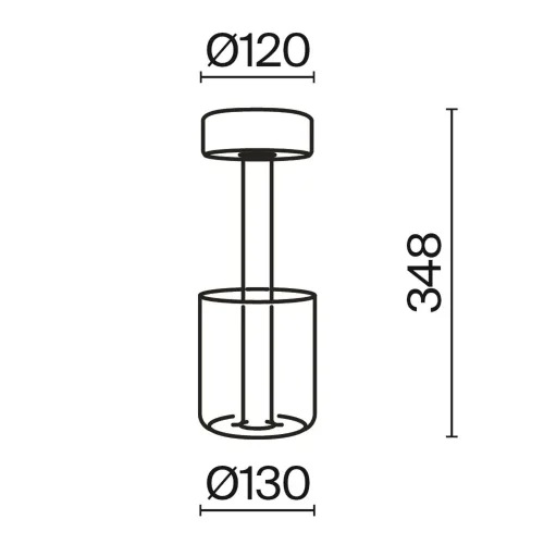 Аккумуляторный светильник AI Collaboration 2200-4000К 3Вт (Прозрачный) - фото 4
