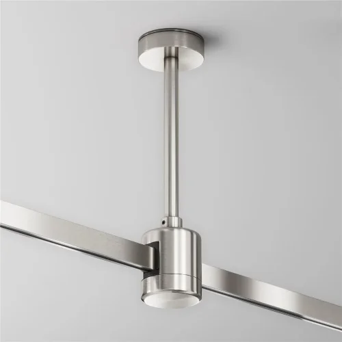 Крепление потолочное Short 138мм с прямым коннектором питания Flarity платина (Платина) - фото 2