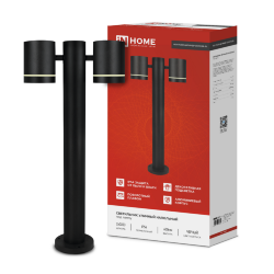 Светильник уличный напольный НБУ P600R-ЦИЛИНДР-2GX53-NL-BL с подсветкой 600мм черный IP54 IN HOME