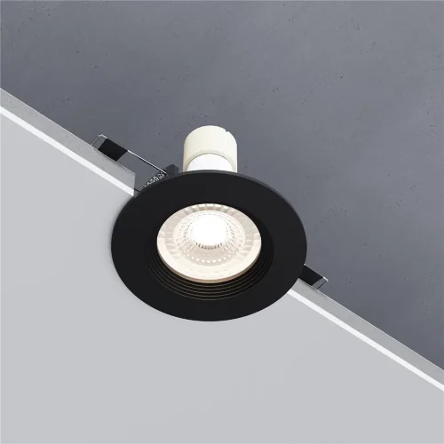 Светильник встраиваемый City GU10 черный 25054/01 - фото 2