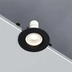 Светильник встраиваемый City GU10 черный 25054/01 (067705)