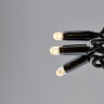 ULD-B5007-300-TBK WARM WHITE IP67 Бахрома светодиодная с эффектом мерцания, 5м, Соединяемая, 300 светодиодов, Теплый белый свет, Провод черный, TM Uniel - фото 10