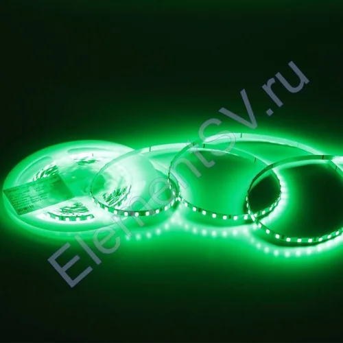 Светодиодная лента Standart Pro class, 2835, 120 led/m, 5mm, без скотча, green, 24V, IP20, SL6 - фото.
