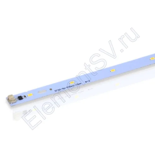 Светодиодная линейка 2835, 12 led, 220V, 5W, 595mm, D176, warm white - фото.