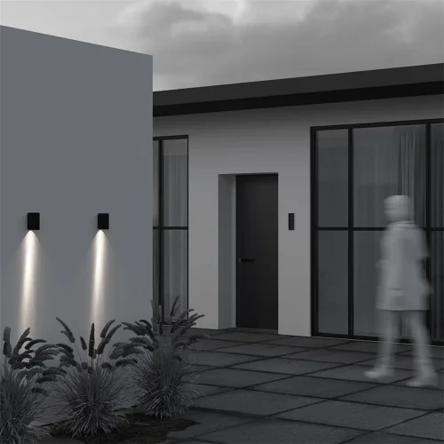 Настенный светильник Ракушка / Shell 3000K 3Вт IP 65 (Черный) O505WL-L3B3K - фото 2