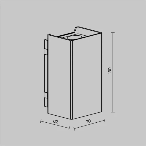 Настенный светильник Ракушка / Shell 3000K 3Вт IP 65 (Черный) O505WL-L3B3K - фото 5