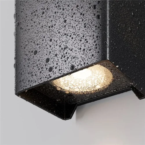 Настенный светильник Ракушка / Shell 3000K 3Вт IP 65 (Черный) O505WL-L3B3K - фото 8