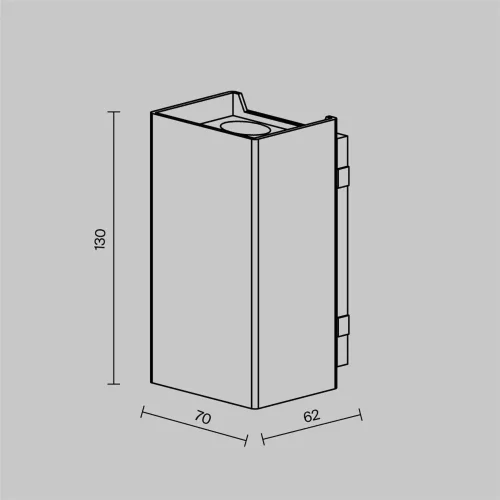 Настенный светильник Ракушка / Shell 3000K 3Вт IP 65 (Черный) O505WL-L3B3K - фото 8