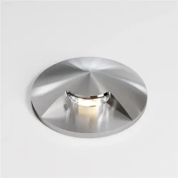 Встраиваемый светильник Flash 3000K 1Вт IP 67 (Серебро)