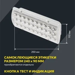 Светильник светодиодный ДПА 2105 IP65 4ч аварийный постоянного действия IEK LDPA0-2101-4-65-K01
