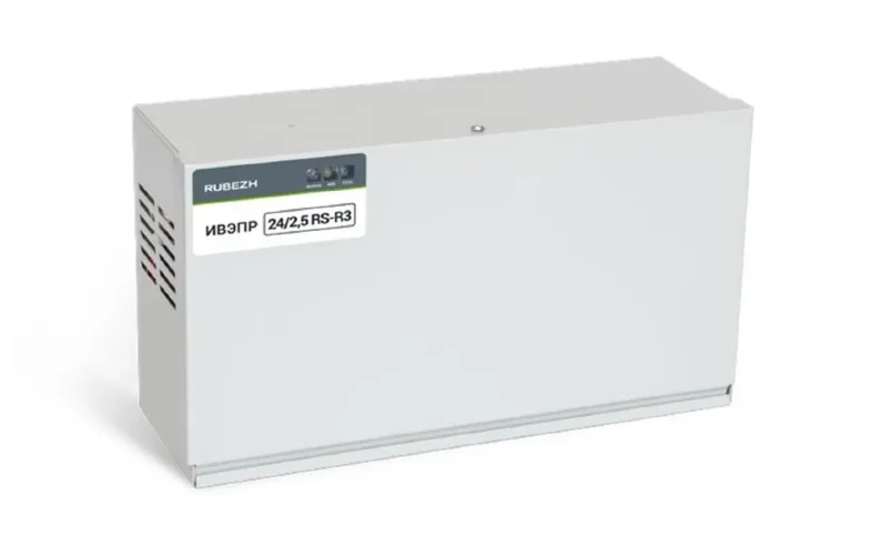 Источник вторичного электропитания резервированный ИВЭПР 24/2.5 RS-R3 2х12 БР Рубеж Rbz-227711 - фото