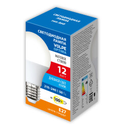 LED-A60-12W-6500K-E27-FR-SLS Лампа светодиодная, Форма A, матовая, Дневной свет 6500K