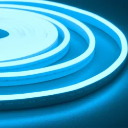 NeonLine ELF PVC интерьерный, боковой изгиб, 12В, IP53, 8мм, 1м, кратность реза 1см, голубой