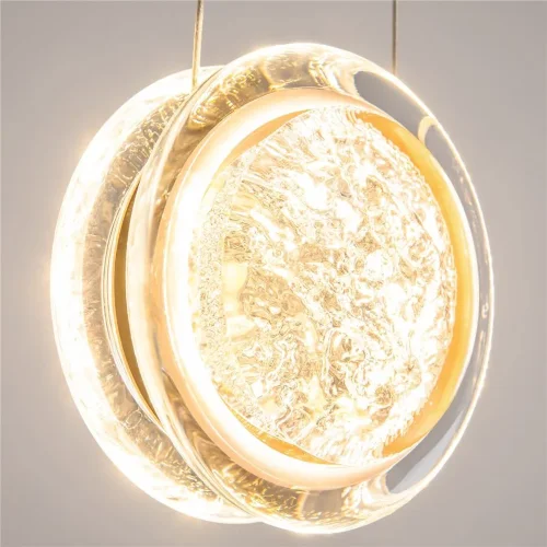 Подвесной светильник Pharao 3000К 7Вт (Черный и Латунь) - фото 2