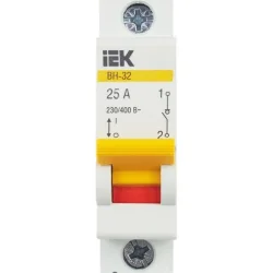 Выключатель нагрузки (мини-рубильник) 1п 25А ВН-32 KARAT IEK MNV10-1-025