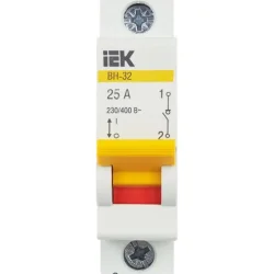 Выключатель нагрузки (мини-рубильник) 1п 25А ВН-32 KARAT IEK MNV10-1-025